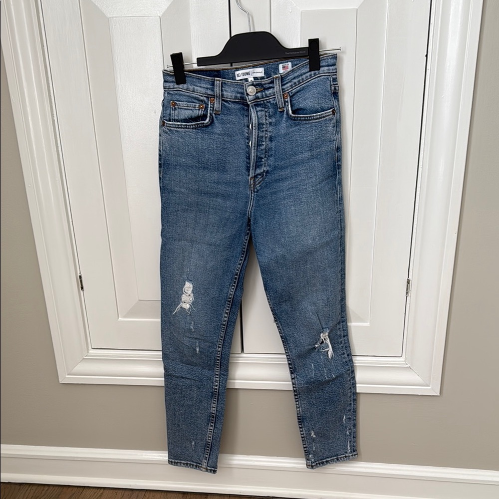 Stylish Blue Women's Re/Done Jeans
